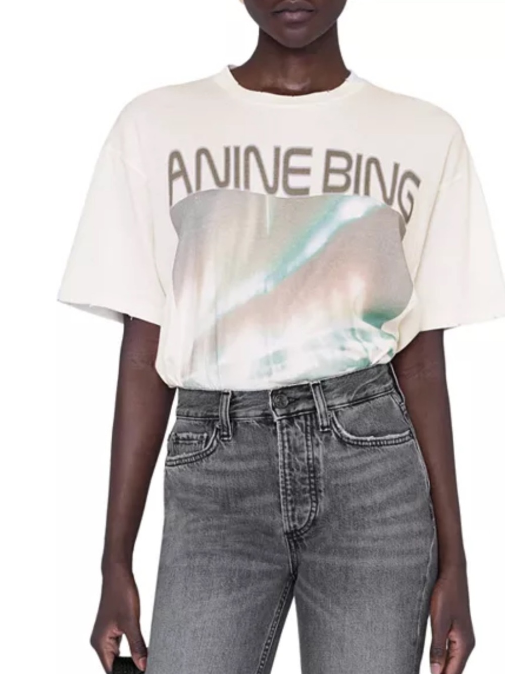 Anine Bing Northern Lights Tee Small New With Tags Y2k Retro T shirt